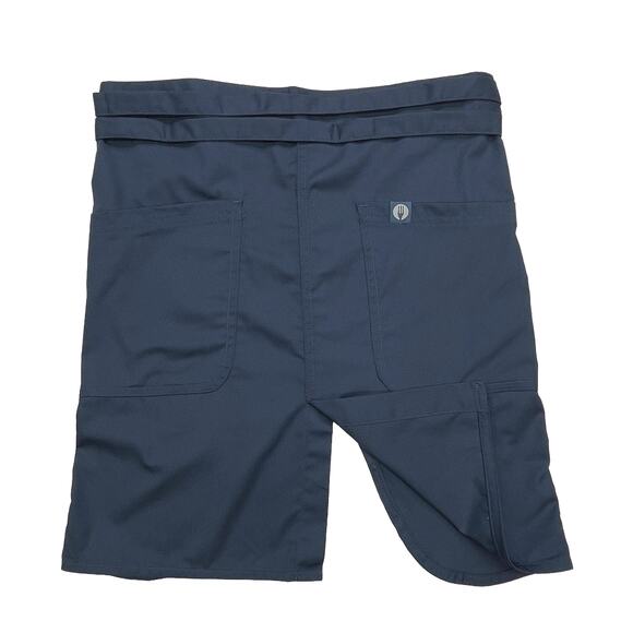 Chef Works Unisex Brio Half Bistro Apron Sz One Size New $23 Blue Cotton Blend - Picture 2 of 12